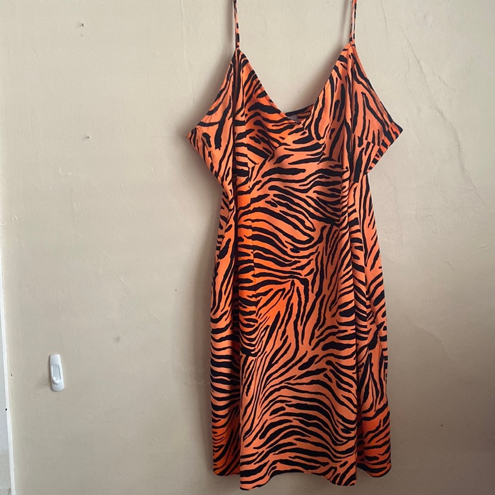 ASOS Tiger Print slip dress